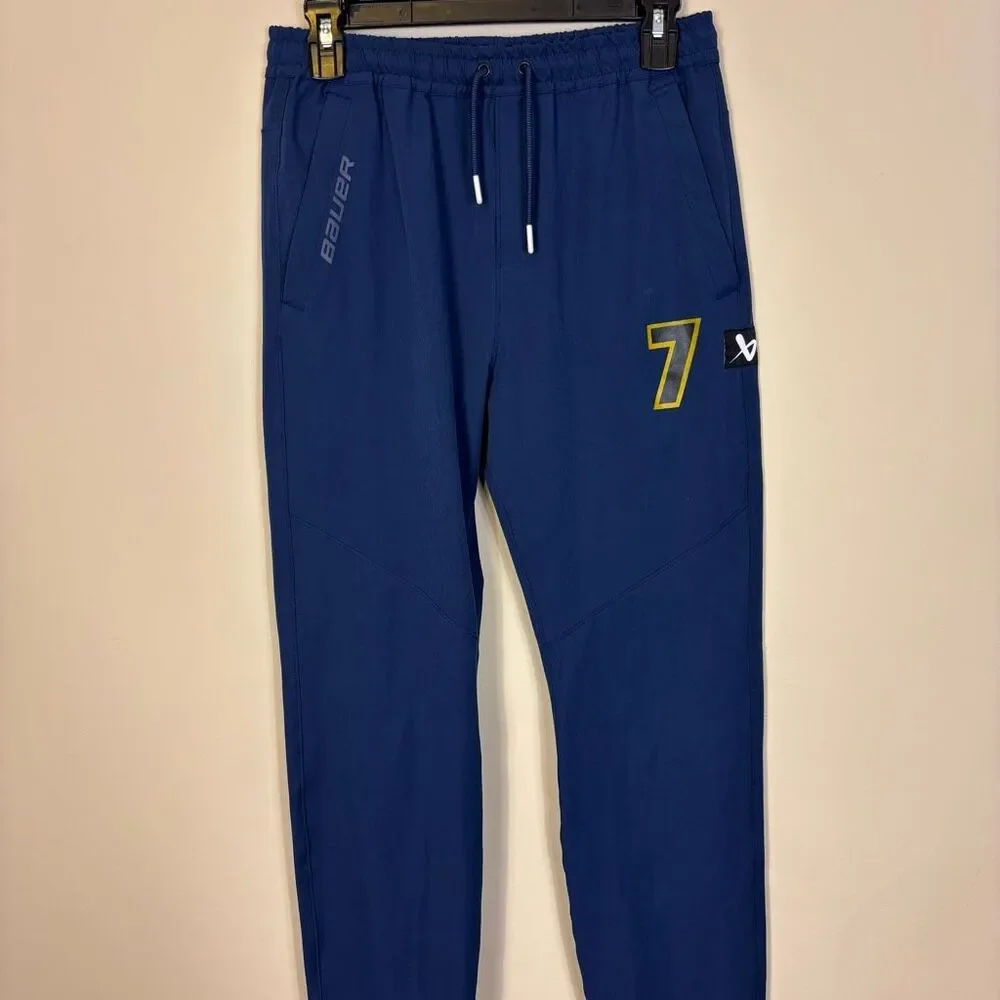 Bauer Team Youth XL Blue Jogger‎ Pants Yellow #7